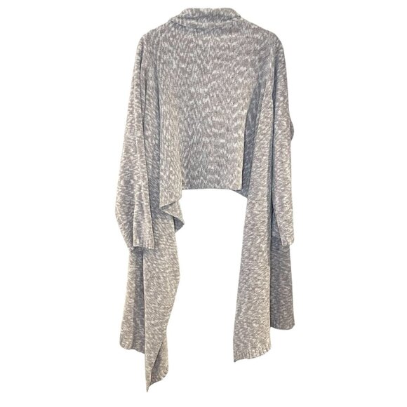 Soma L/XL Plush Blanket Texture Hi Lo Open Front Cardigan Cozy Lounge Stretchy - Picture 2 of 7